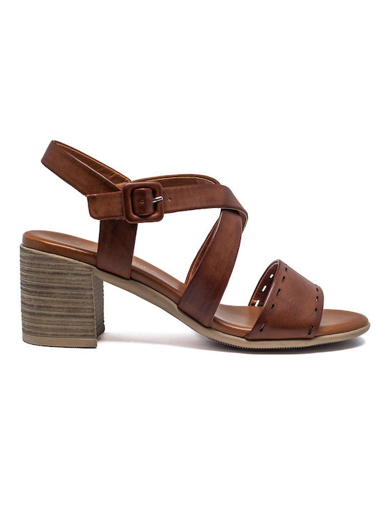 Cassandra Damen Sandalen in Tabac Braun Farbe