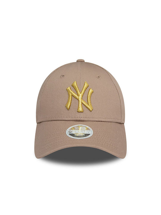 Neue Ära New York Yankees Damen Metallic 9forty Verstellbare Kappe Braun