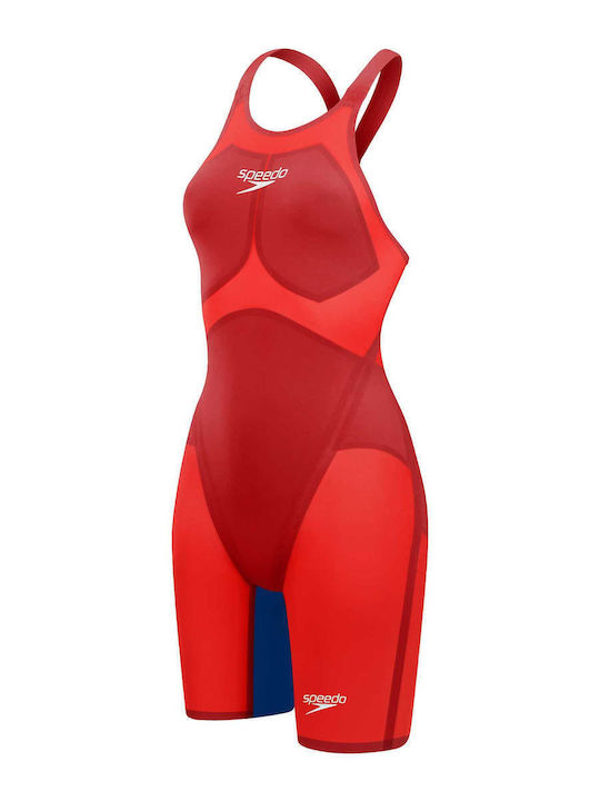 Speedo Γυναικείο Αγωνιστικό Ολόσωμο Μαγιό Κολύμβησης Κόκκινο