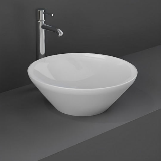 Rak Ceramics Variant Επικαθήμενος Νιπτήρας Πορσελάνης 36x36cm Λευκός