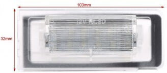 Kennzeichenbeleuchtungen LED für Audi E-Commerce-Website 1998-2006 2Stück