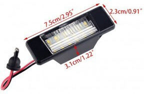 Φώτα Πινακίδας Led για Nissan Qashqai / Juke / X-Trail / NV200 / Primera 50000 2τμχ