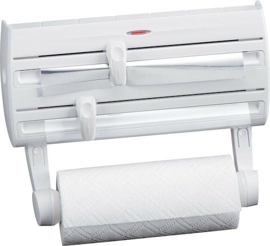 Leifheit Distribuitor de role Montat pe perete Plastică Albă 41.2x10x19.3cm 25771