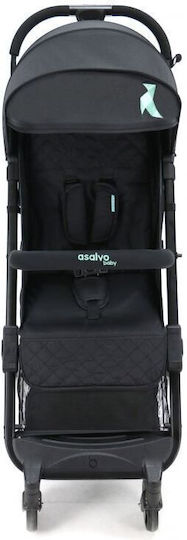 Asalvo Travel + Flight Baby Stroller Suitable from 6+ Months Black Aqua