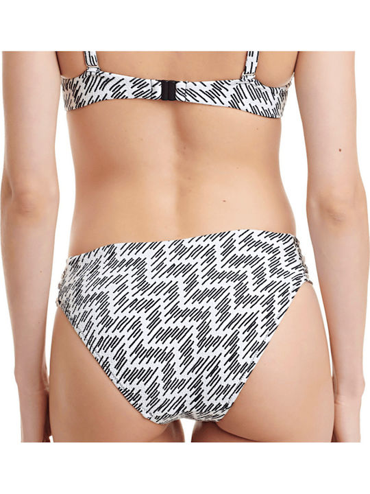 Erka Mare Bikini Bottom Slip 45415 Ανάγλυφο Λευκό Erka Mare Bikini Bottom Slip 45415 Ανάγλυφο Λευκό
