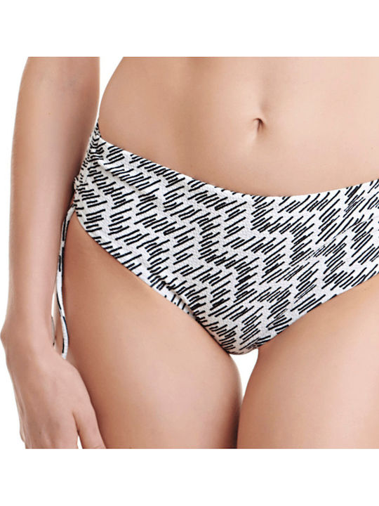 Erka Mare Bikini Unterteil Slip 45417 Geprägt Weiß