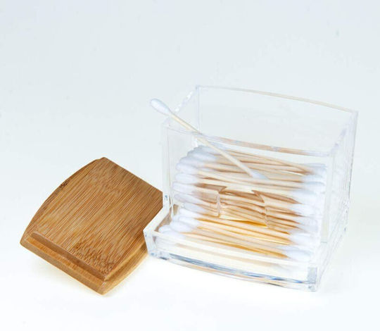 Cotton Holder Plastic Transparent