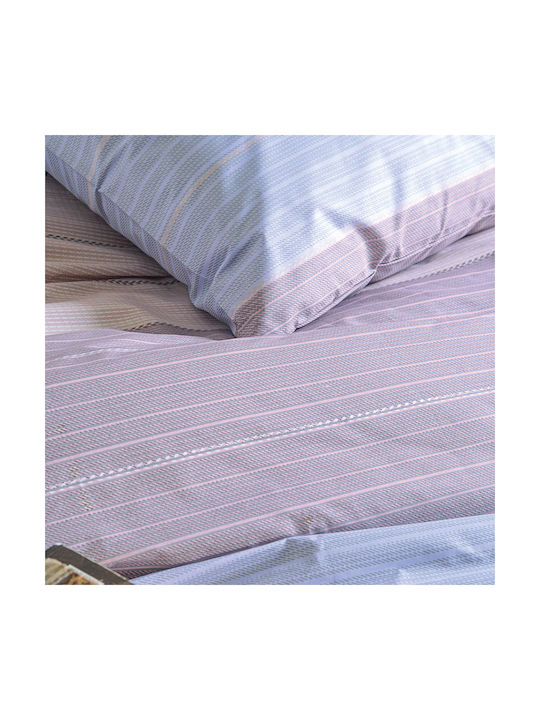 Rythmos Sheet Set King Cotton Purple 230x260cm 4pcs