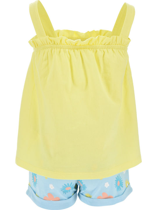 Kinder-Set mit Shorts Sommer 2Stück Yellow
