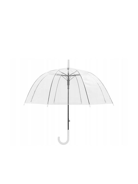 Automatischer Regenschirm Transparent Durchmesser 87 cm Hochzeitsschirm Aria Trade