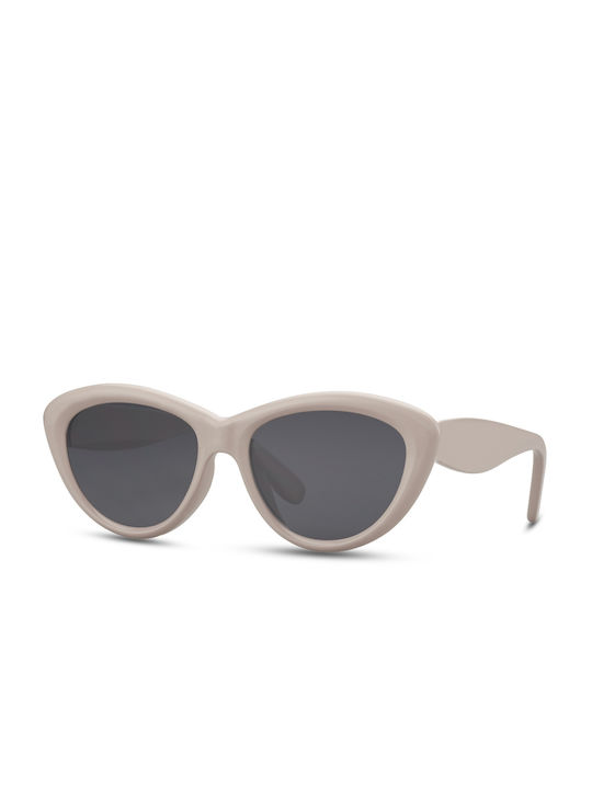 Solo-Solis Sonnenbrillen mit Beige Rahmen und Gray Linse NDL6786