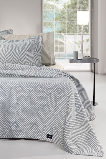 Guy Laroche Tetris Super-Queen Decke 245x260cm Anthrazit