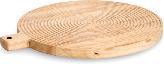 Zeller Round Wooden Chopping Board Set Beige 30.5x30.5cm