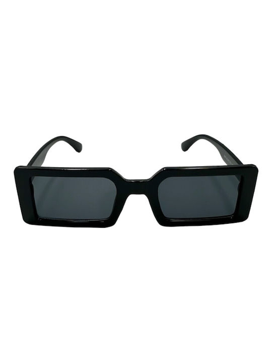 V-store Sunglasses with Black Plastic Frame and Black Lens 5007BLACK