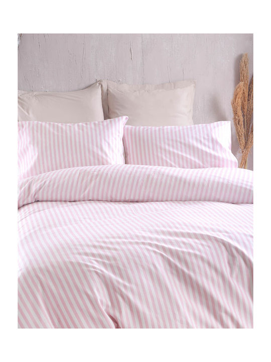 Rythmos Eloise Set Coverlet Queen Size Cotton Pink 220x240cm 3pcs