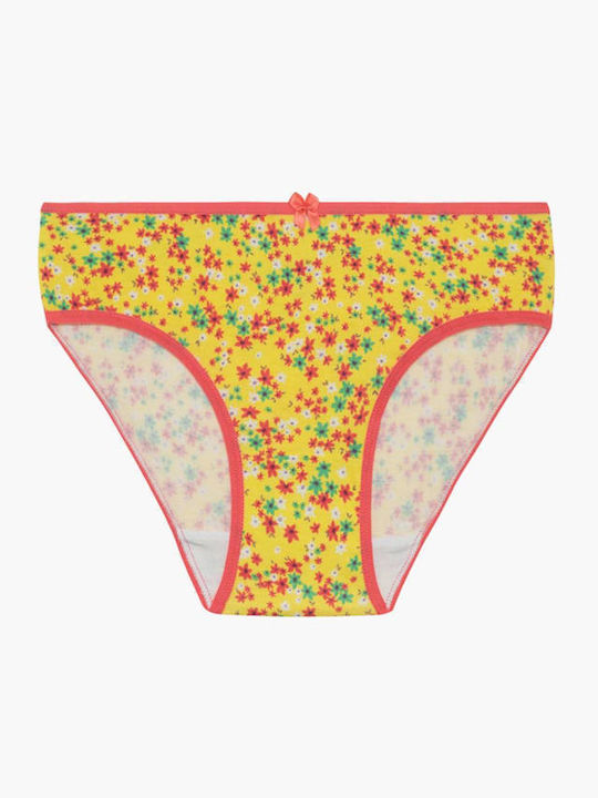 Minerva Love Kids' Set with Briefs Coral-yellow 3pcs