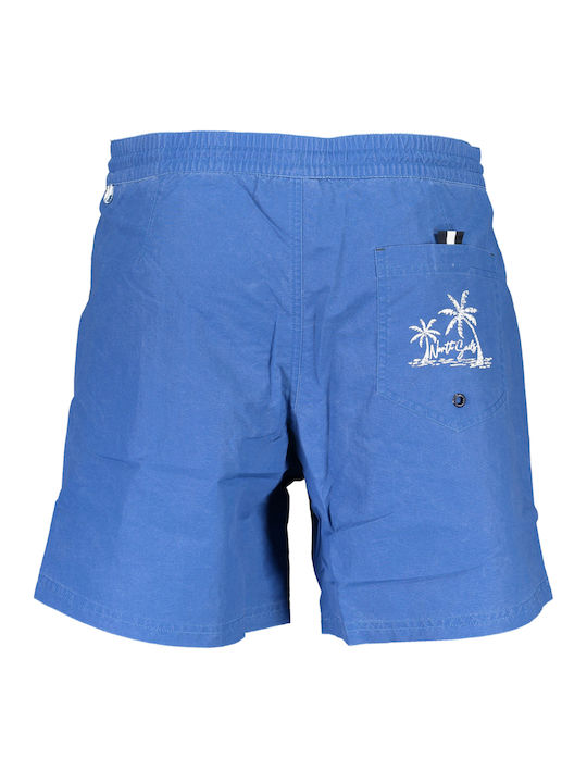 North Sails Herren Badebekleidung Shorts Blau mit Mustern