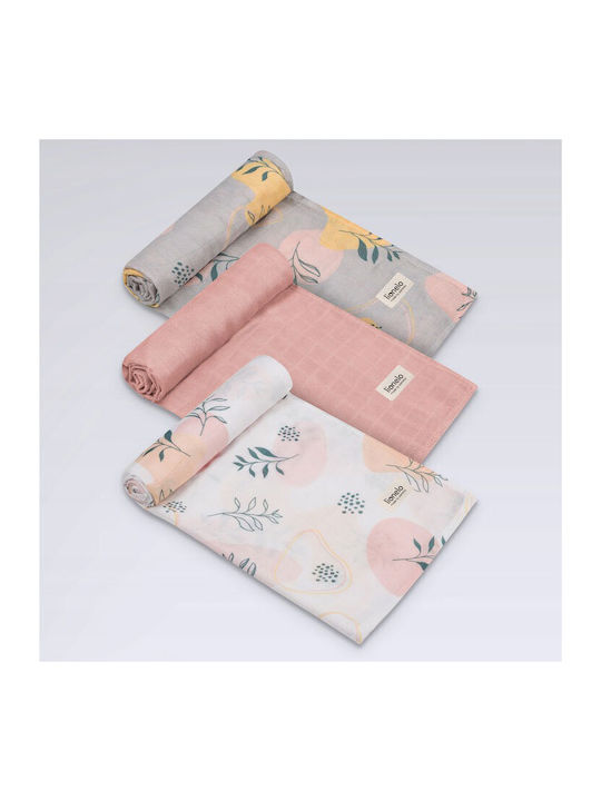 Lionelo Muslin Swaddle Wraps Multicolour 70x70cm. 3pcs