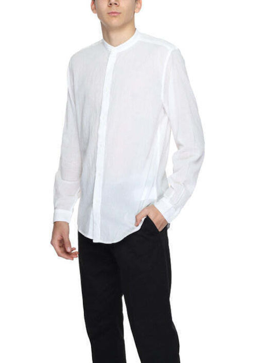 Antony Morato Men's Shirt Long Sleeve Cotton Black