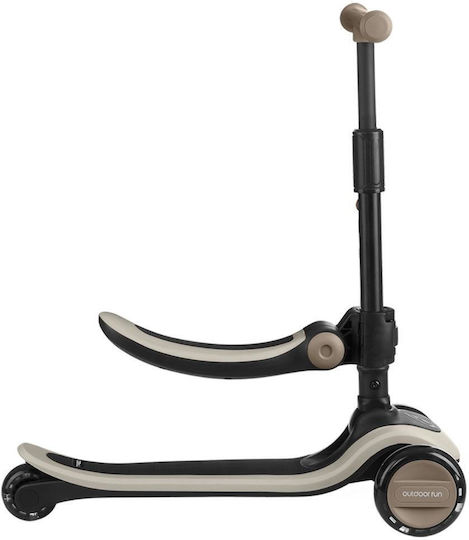 Kikka Boo Kids Scooter Treo 3-Wheel with Seat for 12 Months Beige
