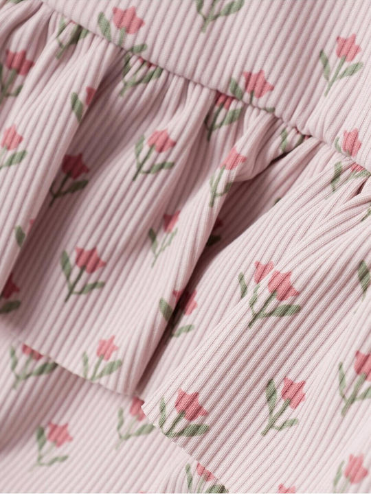 Lil' Atelier Îmbrăcăminte de Înot pentru Copii Costum Întreg cu Mâneci Lungi PINK