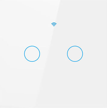 Comutator De Perete Electric Încastrat Rezistent La Apă Tactil Wi-Fi Cu Comenzi Alb