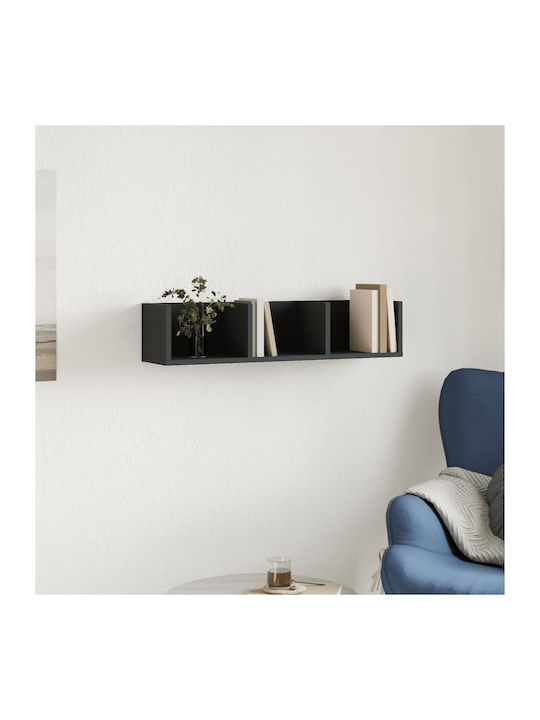 Cabinet Wall Black 75x18x16.5cm