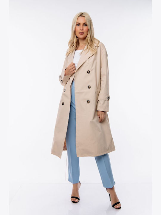 Damen beige Trenchcoat