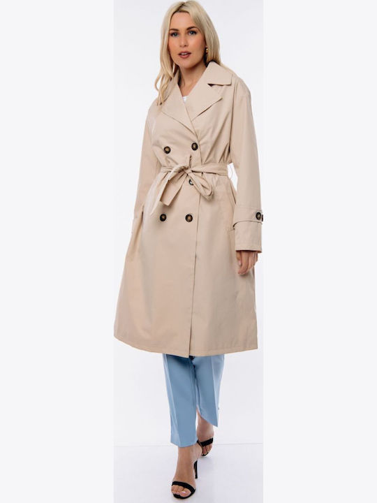 Damen beige Trenchcoat