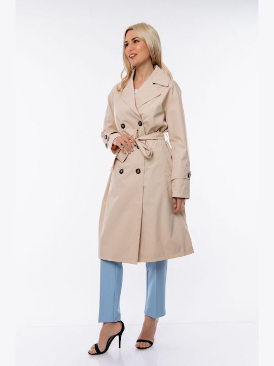 Damen beige Trenchcoat