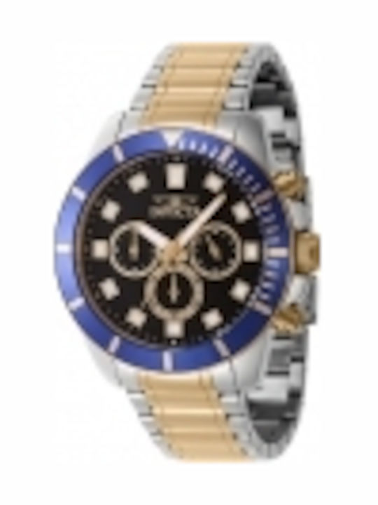Invicta Men's Watch Chronograph Battery with Silver Metal Bracelet