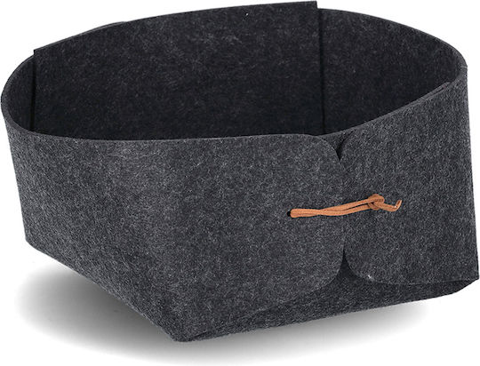 Storage Basket Fabric Gray 19x19x11.5cm 1pcs