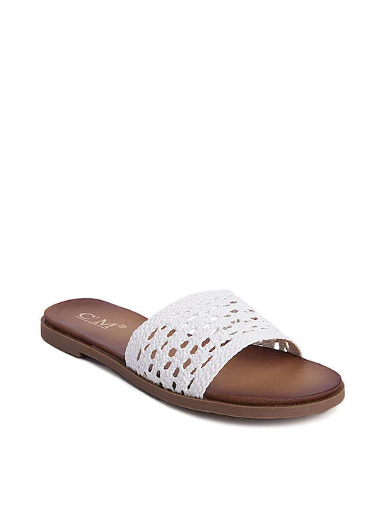 Keep Fred Women's Flat Sandals in White Color