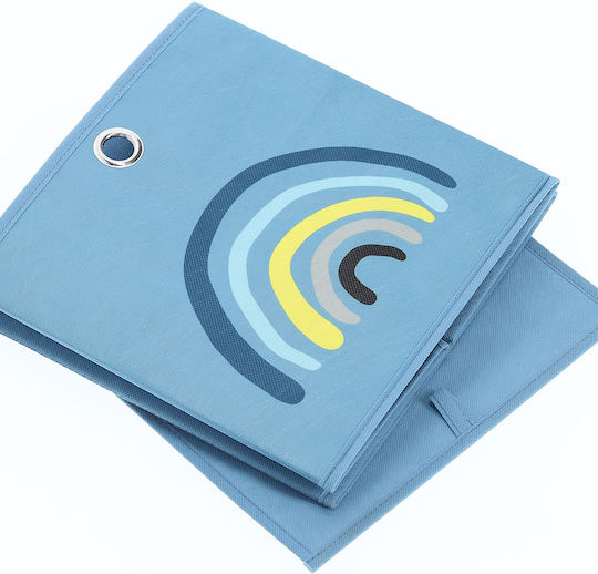 Zeller Kinder Aufbewahrungsbox Faltbar aus Stoff Blau 28x28x28cm 1Stück