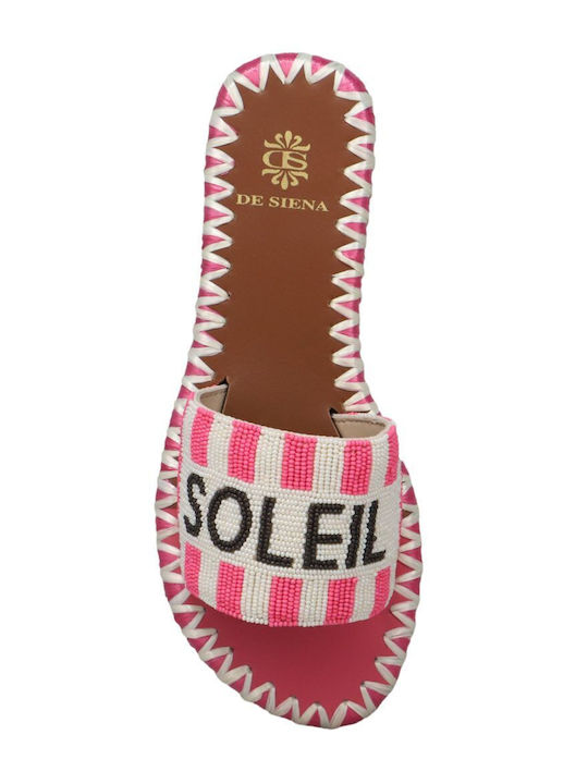 126_24 Soleil Soleil Sandalen De Siena Rosa Leder