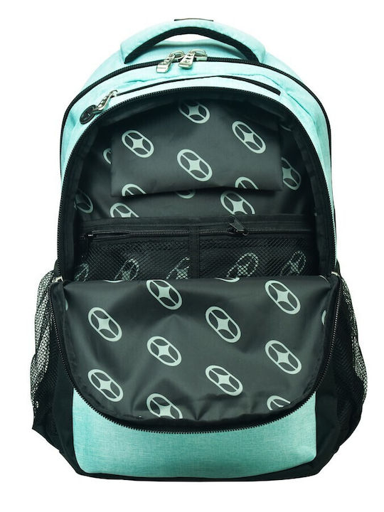 No Fear School Bag Backpack Elementary, Elementary Turquoise with Water Bottle Holder