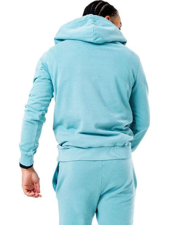 Sweatshirt with Hood Light Blue
