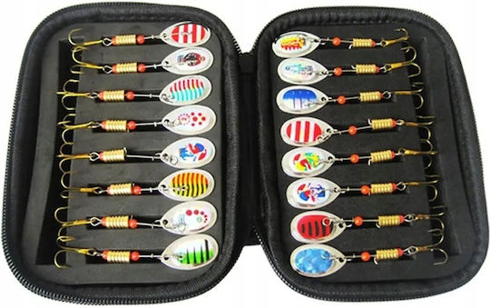 Künstliche Köder Löffel 6cm/3g Grau Set 16Stück