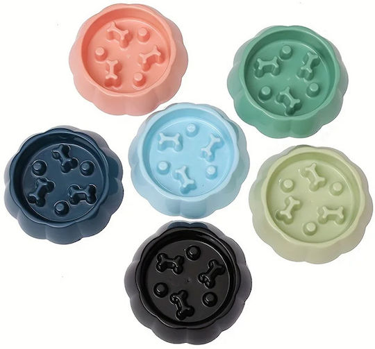 Anti-choking Dog Bowl Denik Bones 15cm Black
