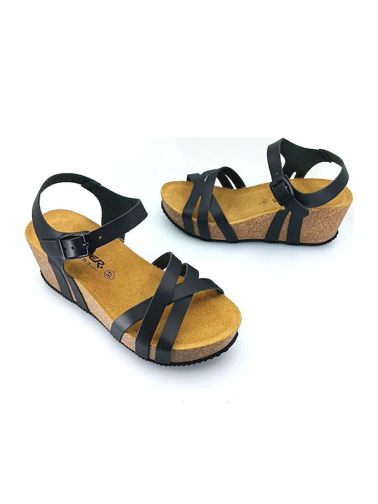 Anatomic Women's Leather Platform Shoes Black
