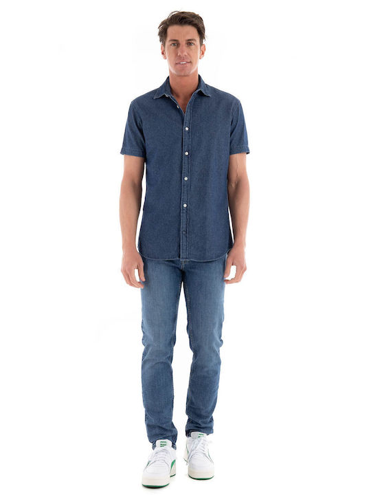 Jack & Jones Denim Cămașă Dark Aged Denim