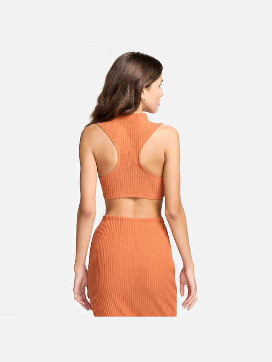 Nike Women's Crop Top Sleeveless Orange