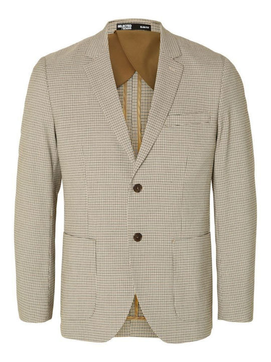 Selected Men's Suit Jacket Sand