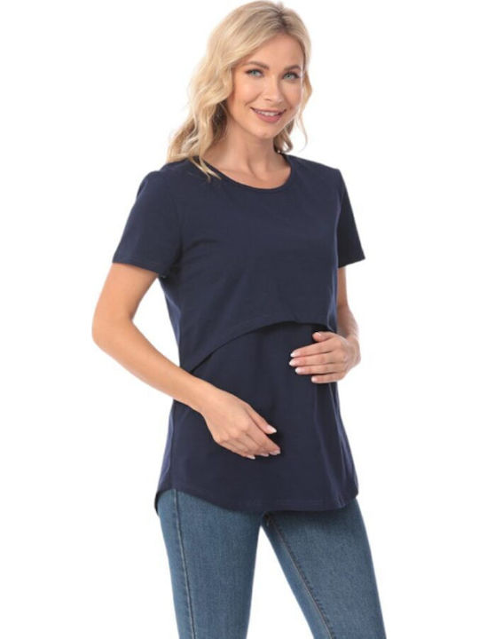 Queen Mother T-shirt Εγκυμοσύνης Σκούρο Μπλε
