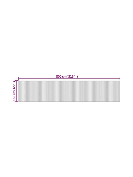 vidaXL Decorativ Paravan din Bambus 165x165cm