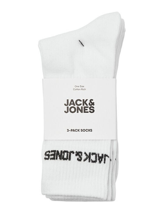 Jack & Jones Bărbați Șosete White 3Pachet