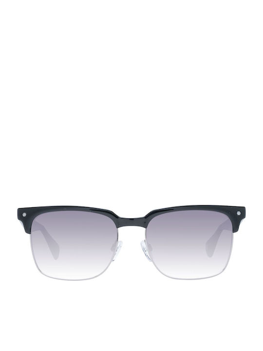 Ted Baker Browline Мъжки Слънчеви Очила с Черна Рамка и Сиви Преливащи Стъкла TB1681 001