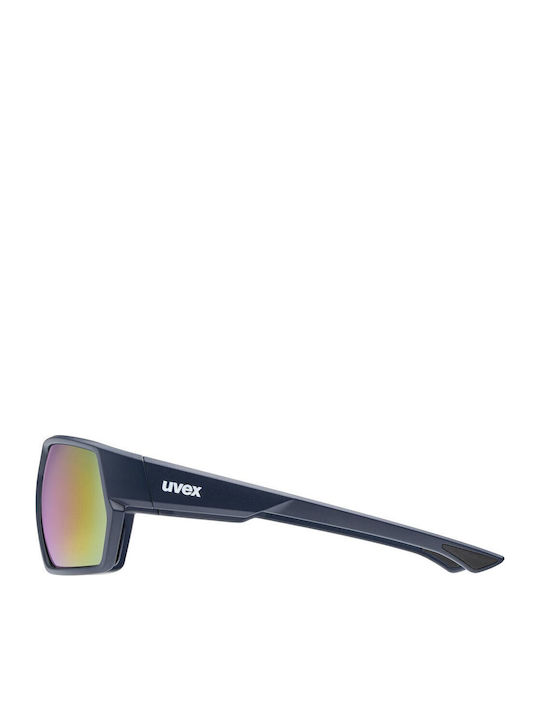 Uvex Women's Sunglasses with Blue Plastic Frame and Multicolour Mirror Lens 5330594416