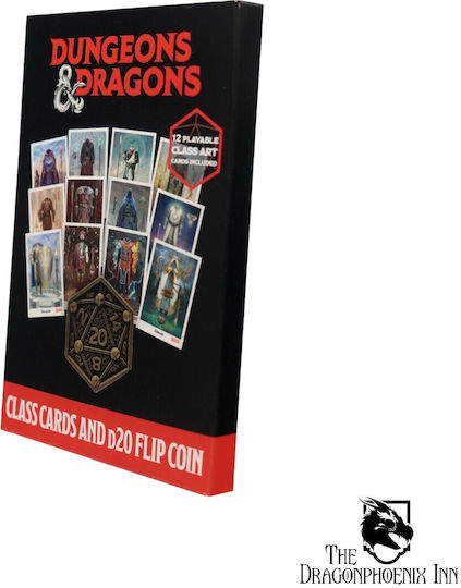 Dungeons & Dragons Class Cards D20 Flip Coin
