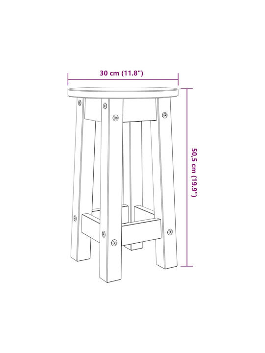 Stool for Bar Outdoor Grey